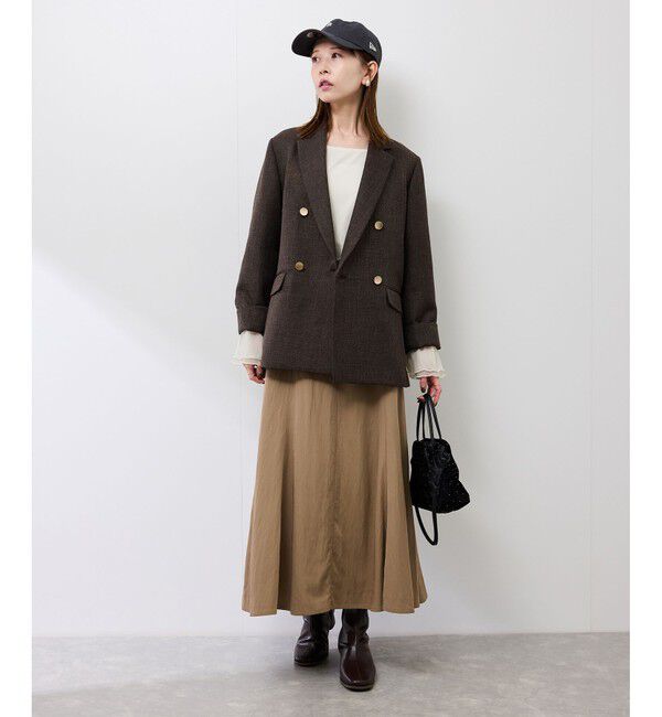 Rope&rsquo;Picnic「袖ラメシアープリーツカットトップス」|Tシャツ・カットソー|