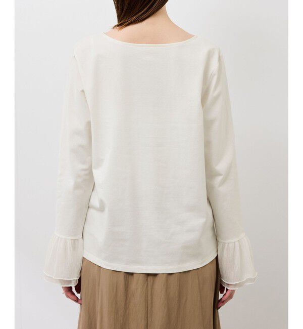 Rope&rsquo;Picnic「袖ラメシアープリーツカットトップス」|Tシャツ・カットソー|