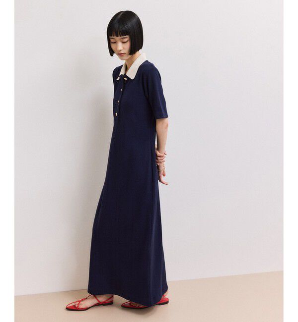 WEB限定】ハーフスリーブポロシャツワンピース（ADAM ET ROPE