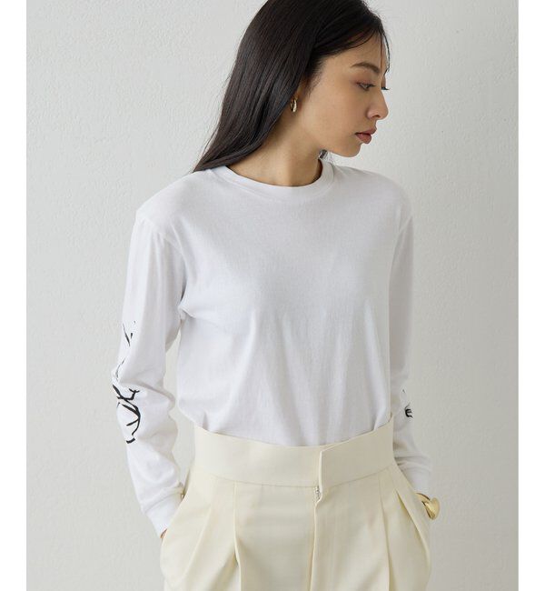  「スリーブロゴロングTシャツ」|Tシャツ・カットソー|