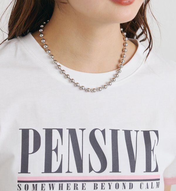  「配色ロゴチビT」|Tシャツ・カットソー|