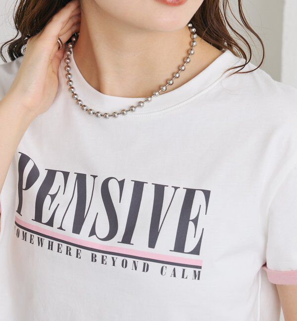  「配色ロゴチビT」|Tシャツ・カットソー|