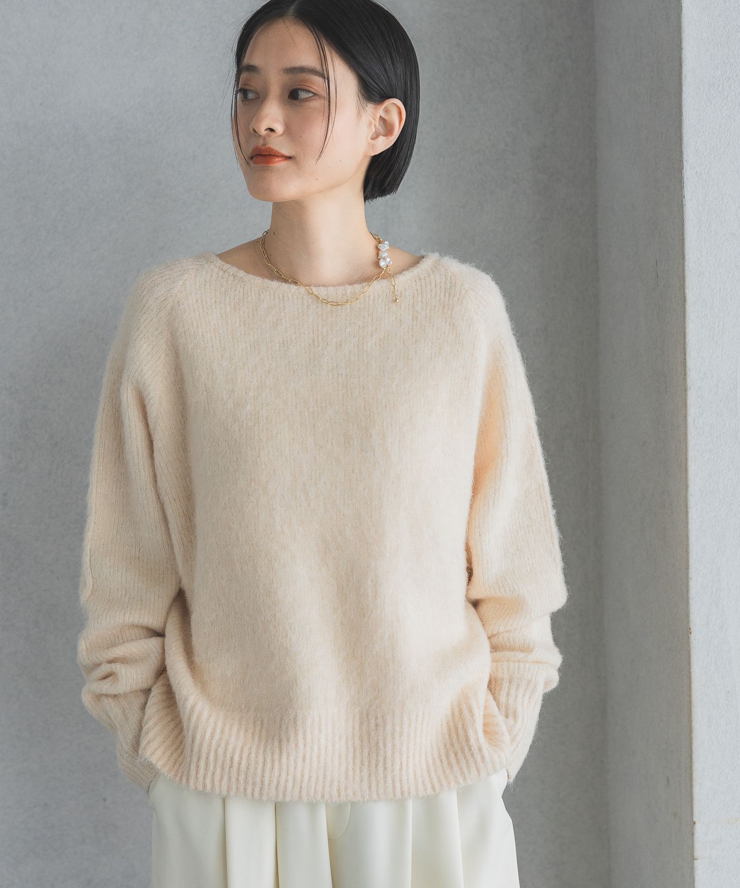 A part by 「【WEB限】シャギーニットプルオーバー」|ニット・セーター|