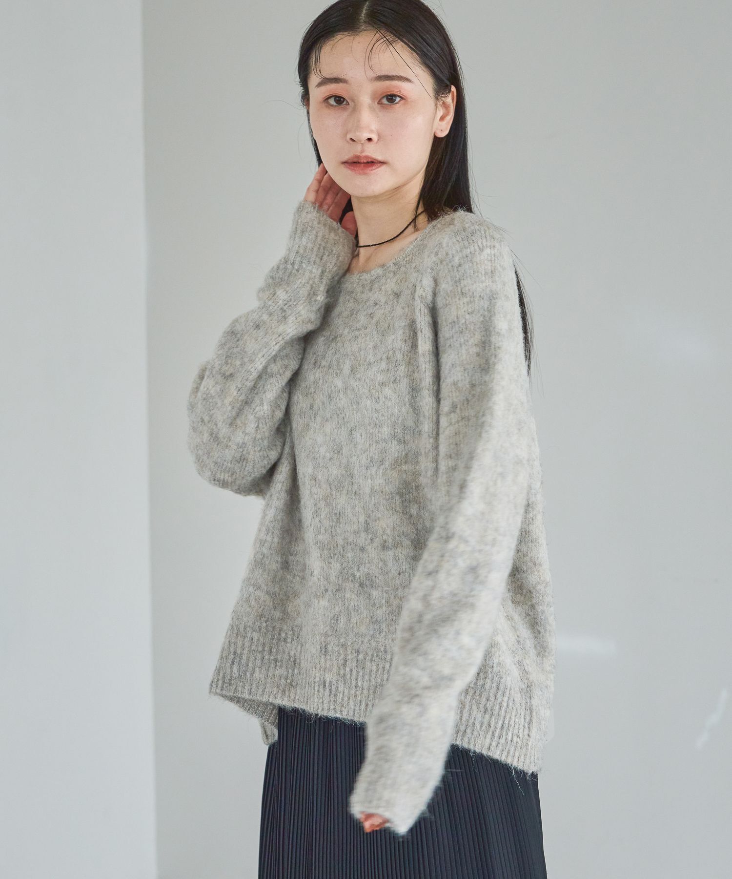 A part by 「【WEB限】シャギーニットプルオーバー」|ニット・セーター|