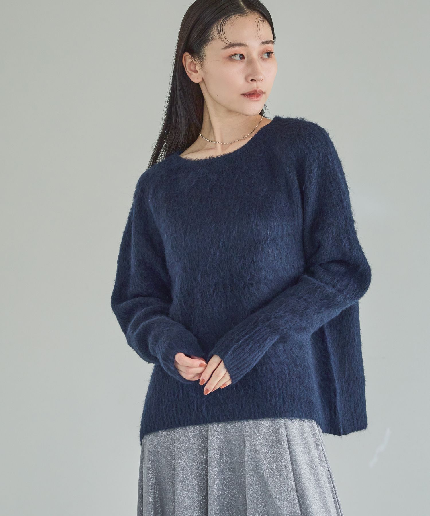 A part by 「【WEB限】シャギーニットプルオーバー」|ニット・セーター|