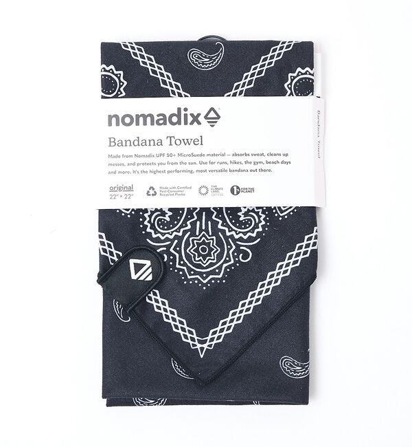 ABAHOUSE「【NOMADIX / ノマディックス】Bandana Towel: Paisle」|タオル|ブラック