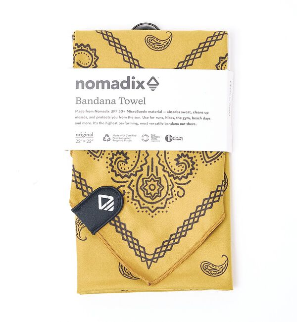 ABAHOUSE「【NOMADIX / ノマディックス】Bandana Towel: Paisle」|タオル|マスタード