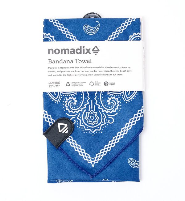 ABAHOUSE「【NOMADIX / ノマディックス】Bandana Towel: Paisle」|タオル|ブルー