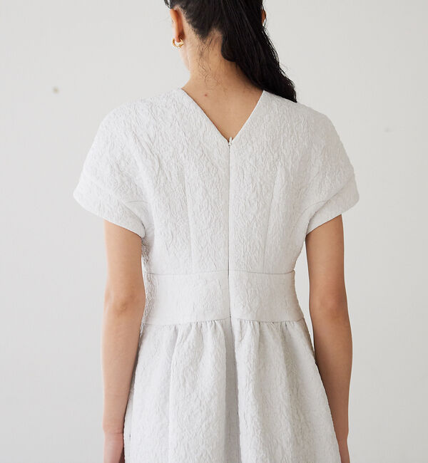Rouge vif「【BELLE ROBE】ふくれジャガードワンピース」|ワンピース|