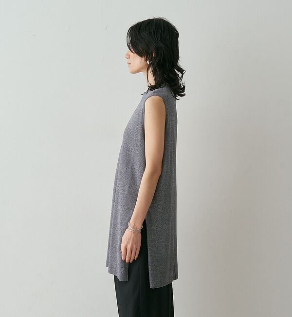 qualite「【接触冷感・セットアップ対応】レーヨンストレッチニットチュニック【予約】」|ワンピース|