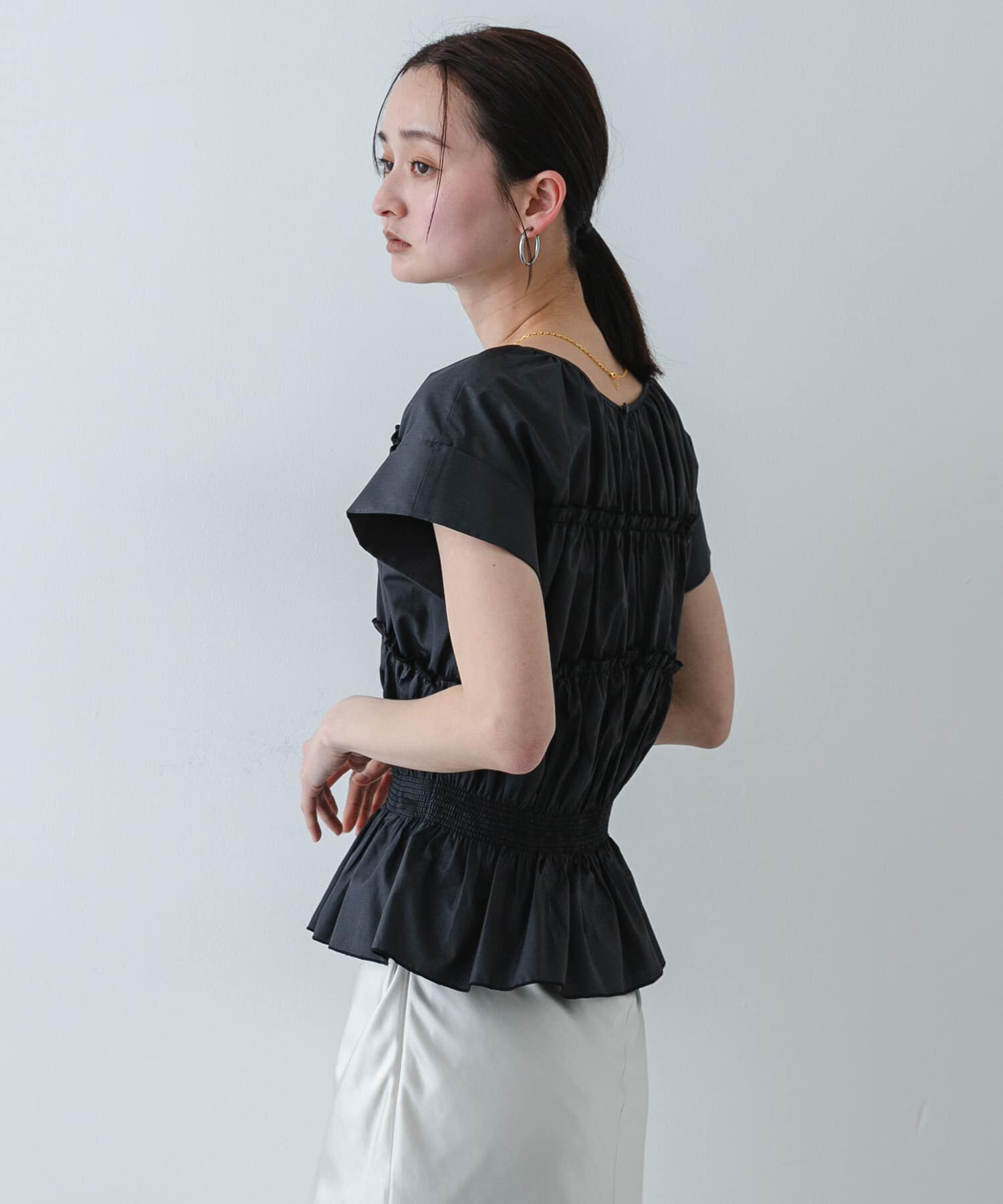 SENSE OF PLACE by URBAN RESEARCH「ロールアップシャーリングブラウス」|シャツ・ブラウス|