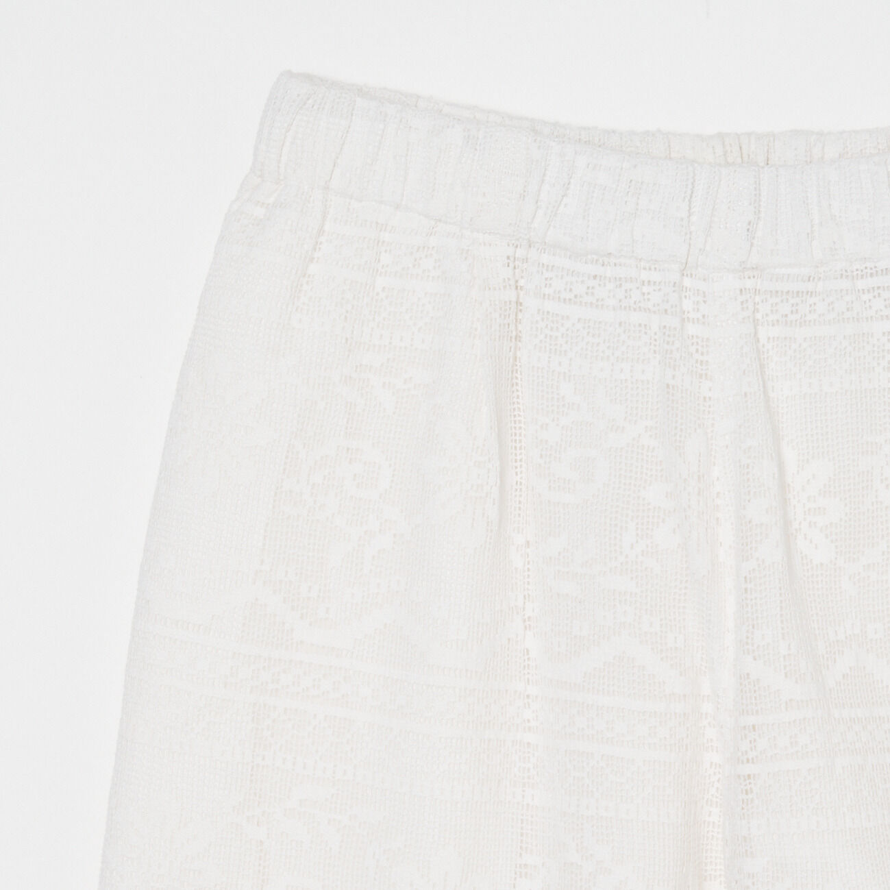  「normment COTTON LACE EASY PANTS」|チノ|