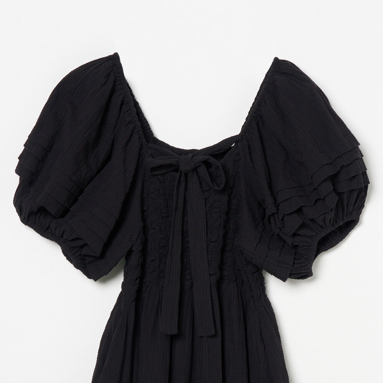  「venit SMOCKING CHECK DRESS」|ワンピース|