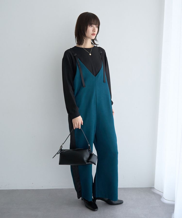 Editt by YECCA VECCA「サイドラインサロペット」|オールインワン|Blue Green