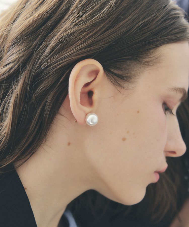 YECCA VECCA「2wayパールバーピアス」|ピアス|Gold