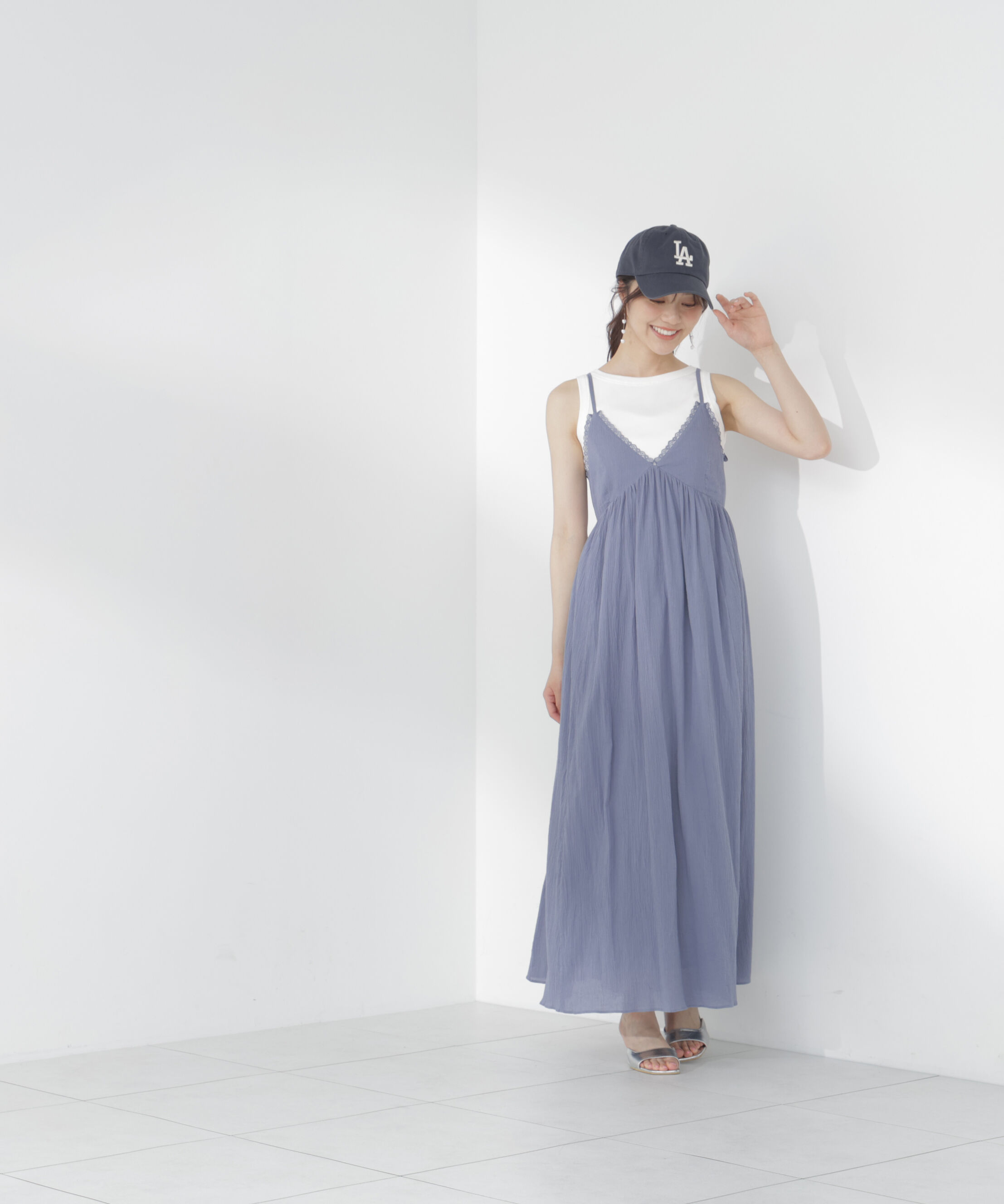 PROPORTION BODY DRESSING「〈a/mie〉レースペプラムタンク」|Tシャツ・カットソー|
