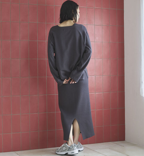 Doux archives「ＶネックニットＳＥＴリブワンピース」|ワンピース|