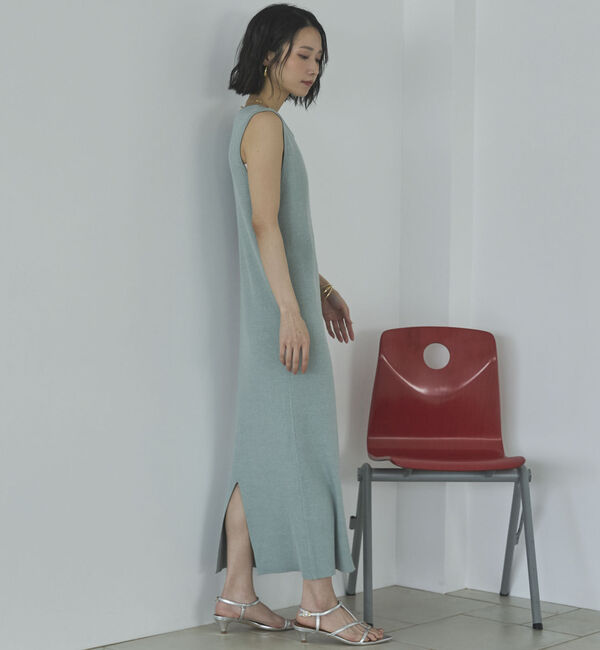 Doux archives「ＶネックニットＳＥＴリブワンピース」|ワンピース|