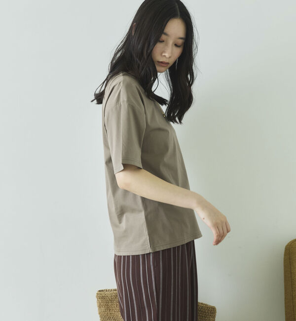 Doux archives「【吸湿透気】ボートネック半袖プルオーバー」|Tシャツ・カットソー|