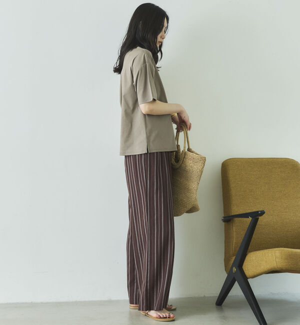 Doux archives「【吸湿透気】ボートネック半袖プルオーバー」|Tシャツ・カットソー|