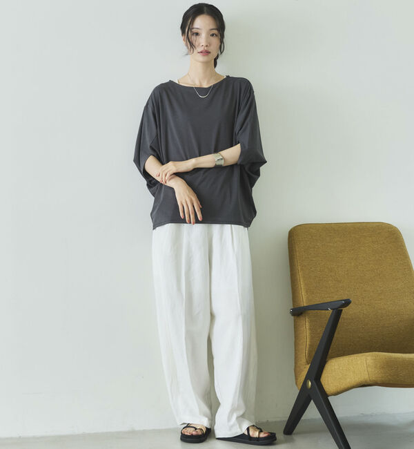 Doux archives「【抗菌防臭・接触冷感・ＵＶ加工】ドルマンＴＯＰＳ」|Tシャツ・カットソー|