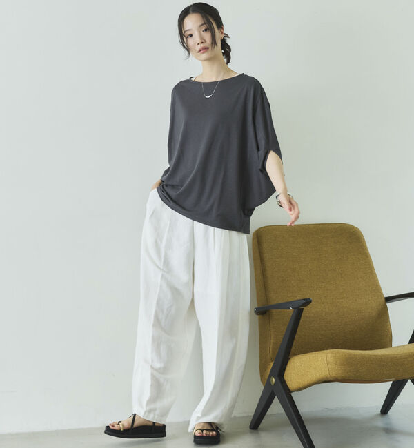 Doux archives「【抗菌防臭・接触冷感・ＵＶ加工】ドルマンＴＯＰＳ」|Tシャツ・カットソー|