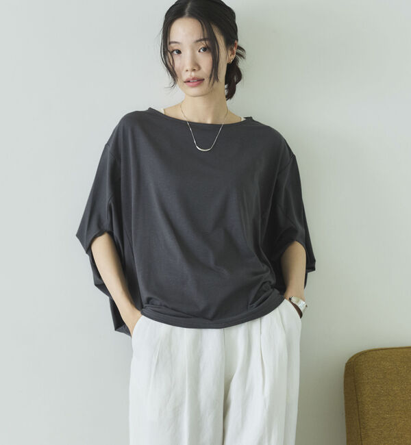 Doux archives「【抗菌防臭・接触冷感・ＵＶ加工】ドルマンＴＯＰＳ」|Tシャツ・カットソー|