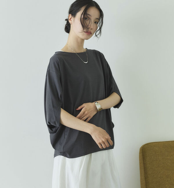 Doux archives「【抗菌防臭・接触冷感・ＵＶ加工】ドルマンＴＯＰＳ」|Tシャツ・カットソー|
