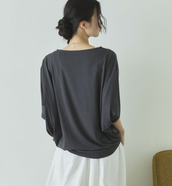 Doux archives「【抗菌防臭・接触冷感・ＵＶ加工】ドルマンＴＯＰＳ」|Tシャツ・カットソー|