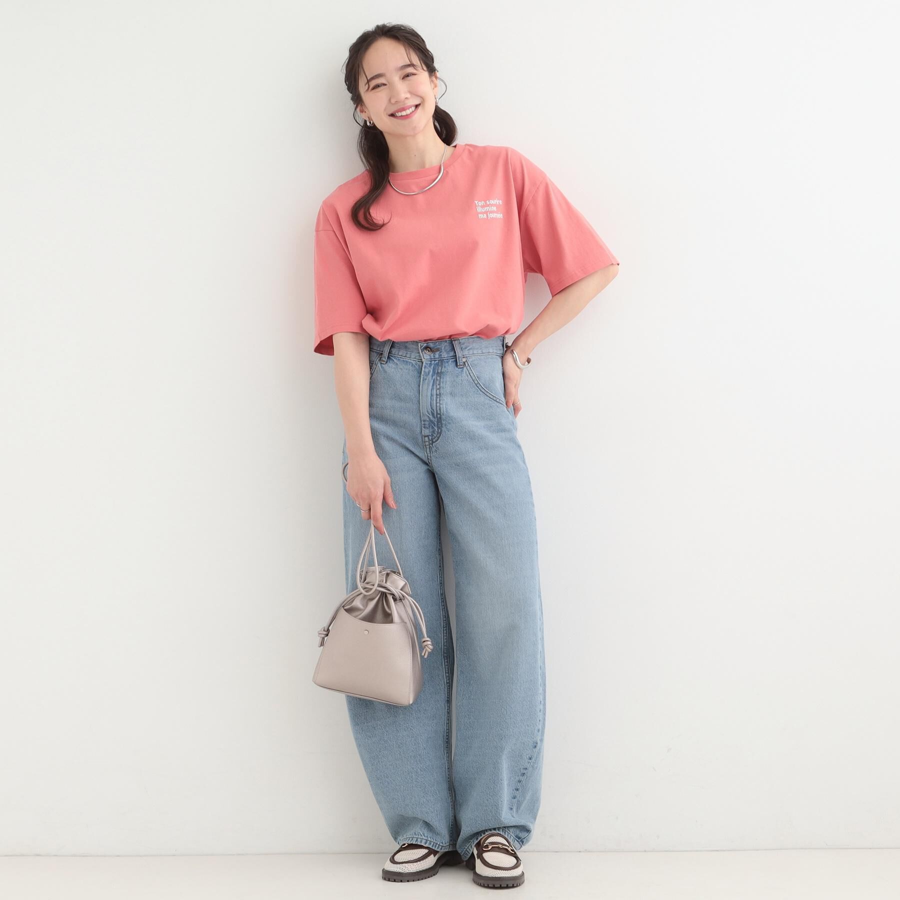 SHOO･LA･RUE「【SHOO・LA・RUE DENIM/高レビュー】ゆるっと決まる こなれカーブデニムパンツ」|デニム|