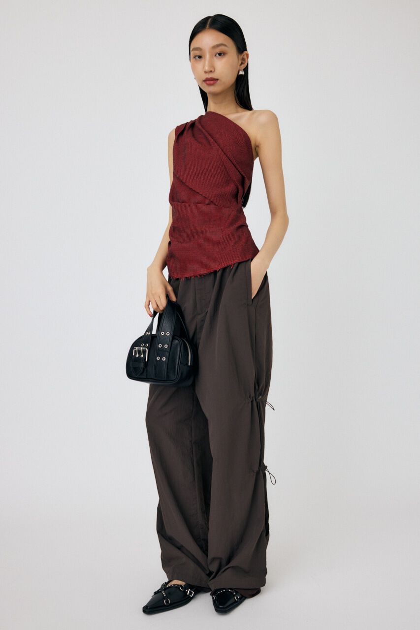 MOUSSY「PLAID ONE SHOULDER ブラウス」|その他|