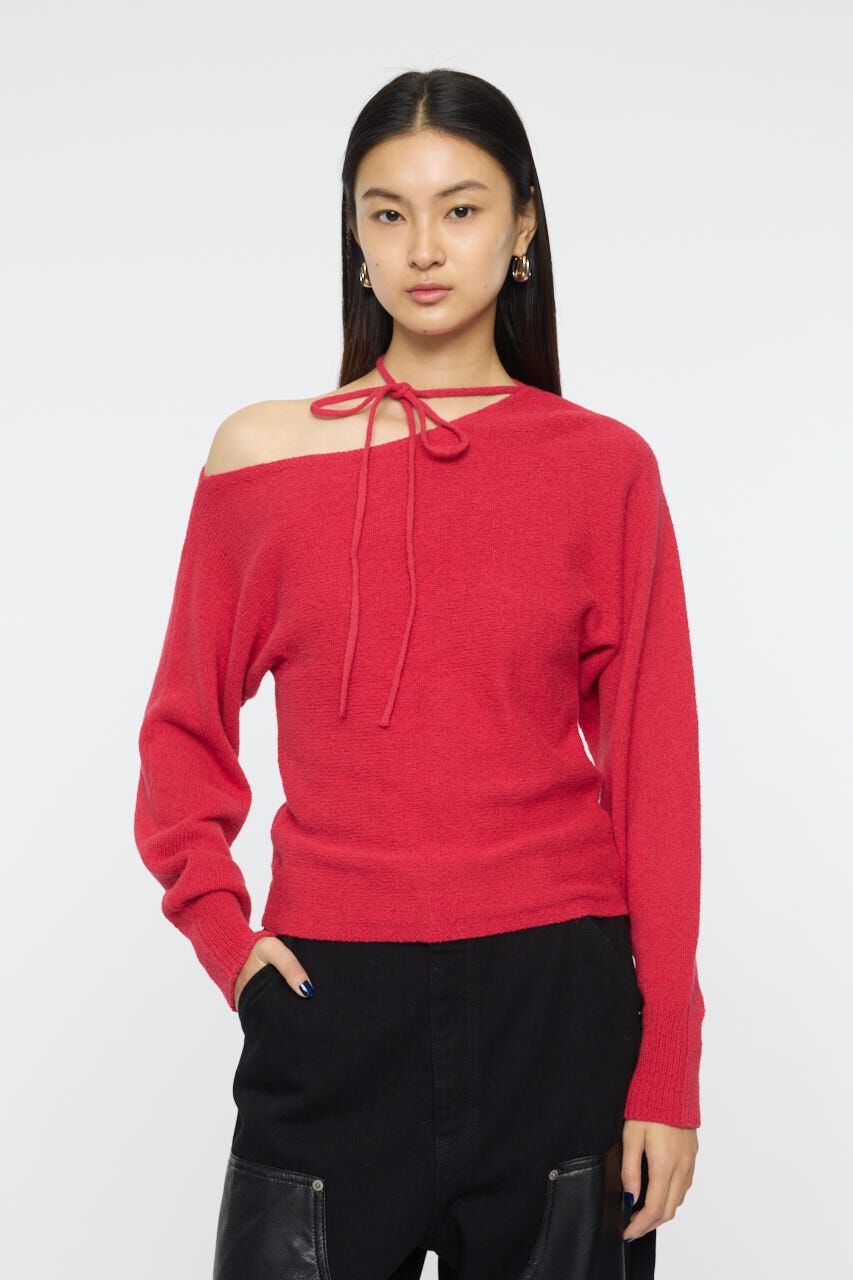 MOUSSY「ONE SHOULDER ニットトップス」|ニット・セーター|