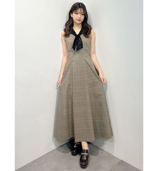 MERCURYDUO「セーラーカラーノースリワンピース」|ワンピース|