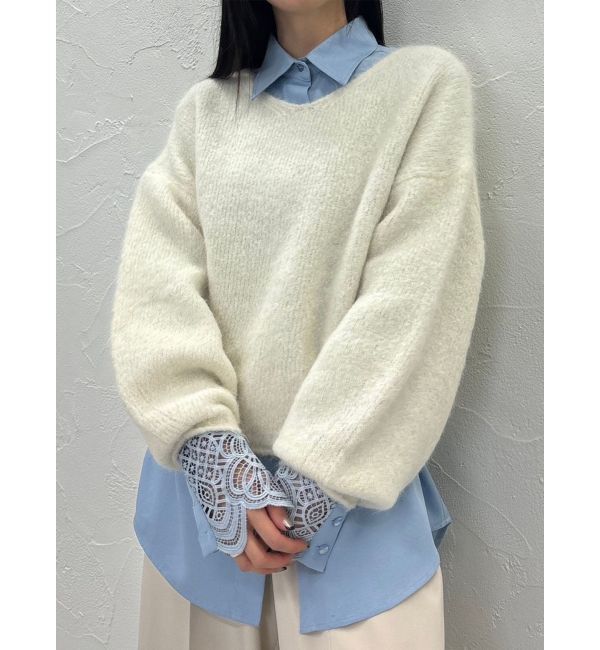 LAGUNAMOON「アルパカシャギーニットプルオーバー」|ニット・セーター|