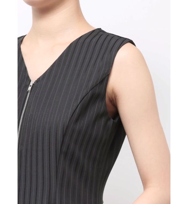 LAGUNAMOON「フロントZIPミックスカラーワンピース」|ワンピース|