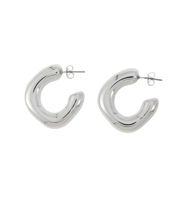 EVRIS「WIDE HOOP ピアス」|ピアス|シルバー
