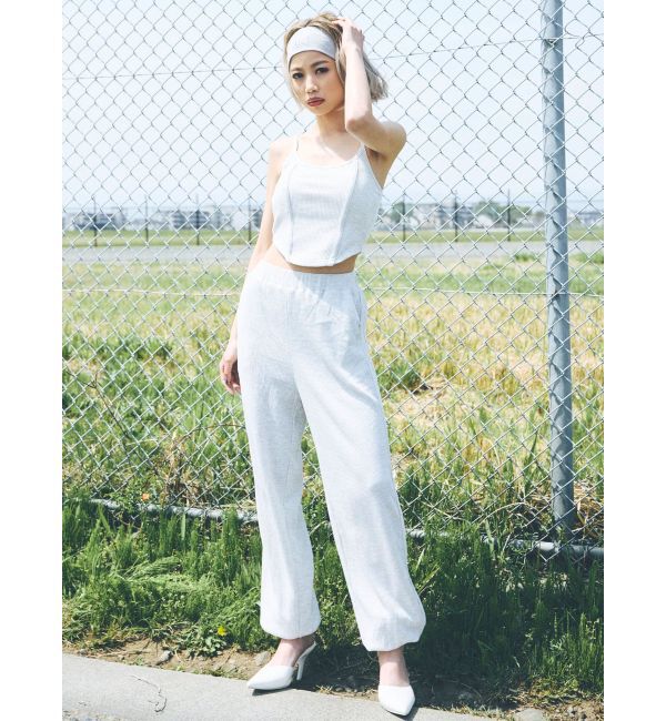 GYDA「front roundワッフルビスチェ」|キャミソール|