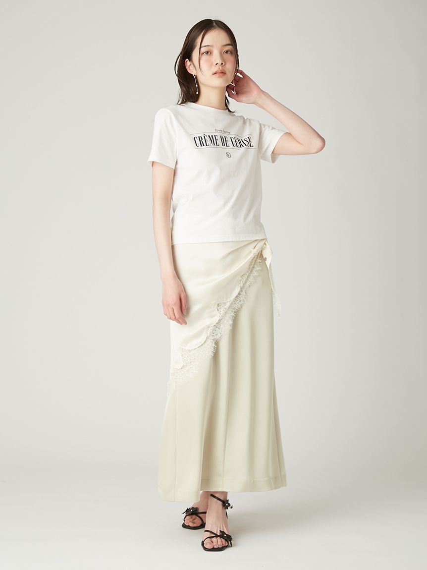 FRAY I.D「グラフィックプリントコンパクトTシャツ／ウォッシャブル・UVカット」|Tシャツ・カットソー|