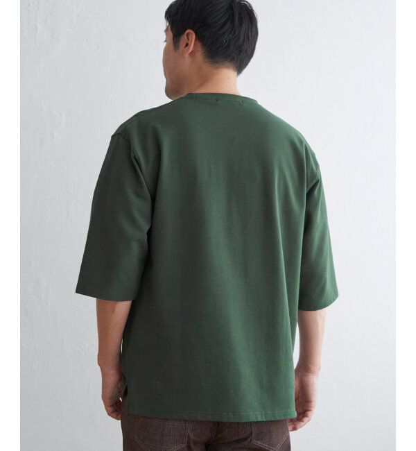 ikka「ストレッチインレイ7分袖Tシャツ」|Tシャツ・カットソー|