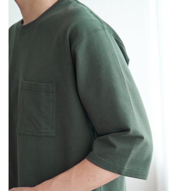 ikka「ストレッチインレイ7分袖Tシャツ」|Tシャツ・カットソー|
