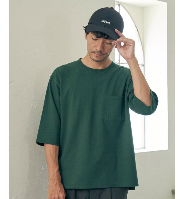 ikka「ストレッチインレイ7分袖Tシャツ」|Tシャツ・カットソー|