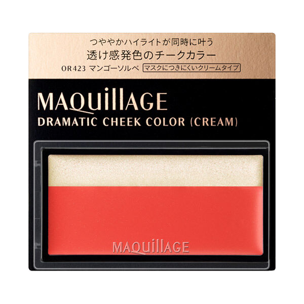 マキアージュ「マキアージュ ドラマティックチークカラー OR423 マンゴーソルベ（クリーム） (2g)」|チーク|