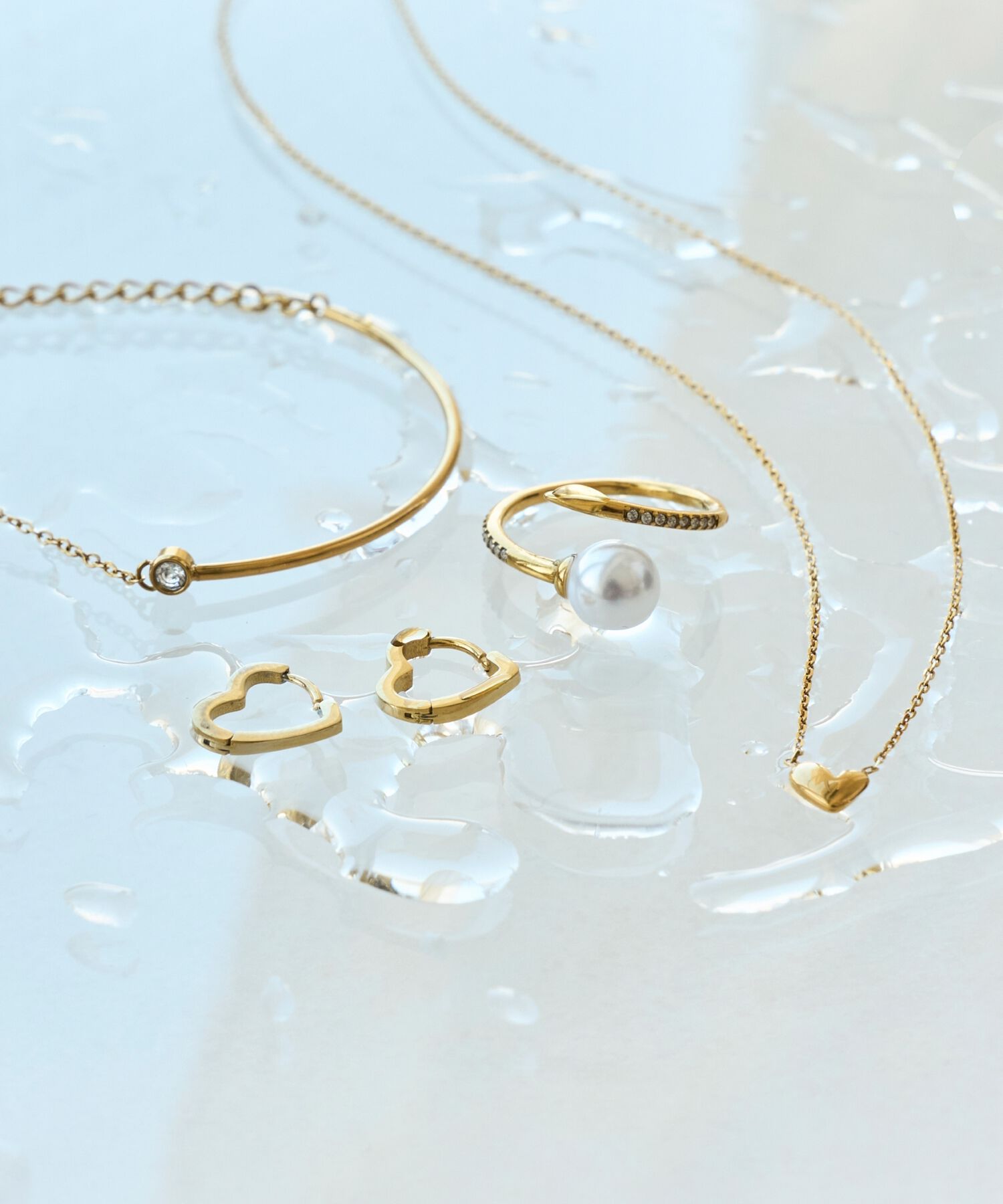 Phoebe「【金属アレルギー対応】カラージェムステーションネックレス/天然石/サージカルステンレス」|ネックレス|