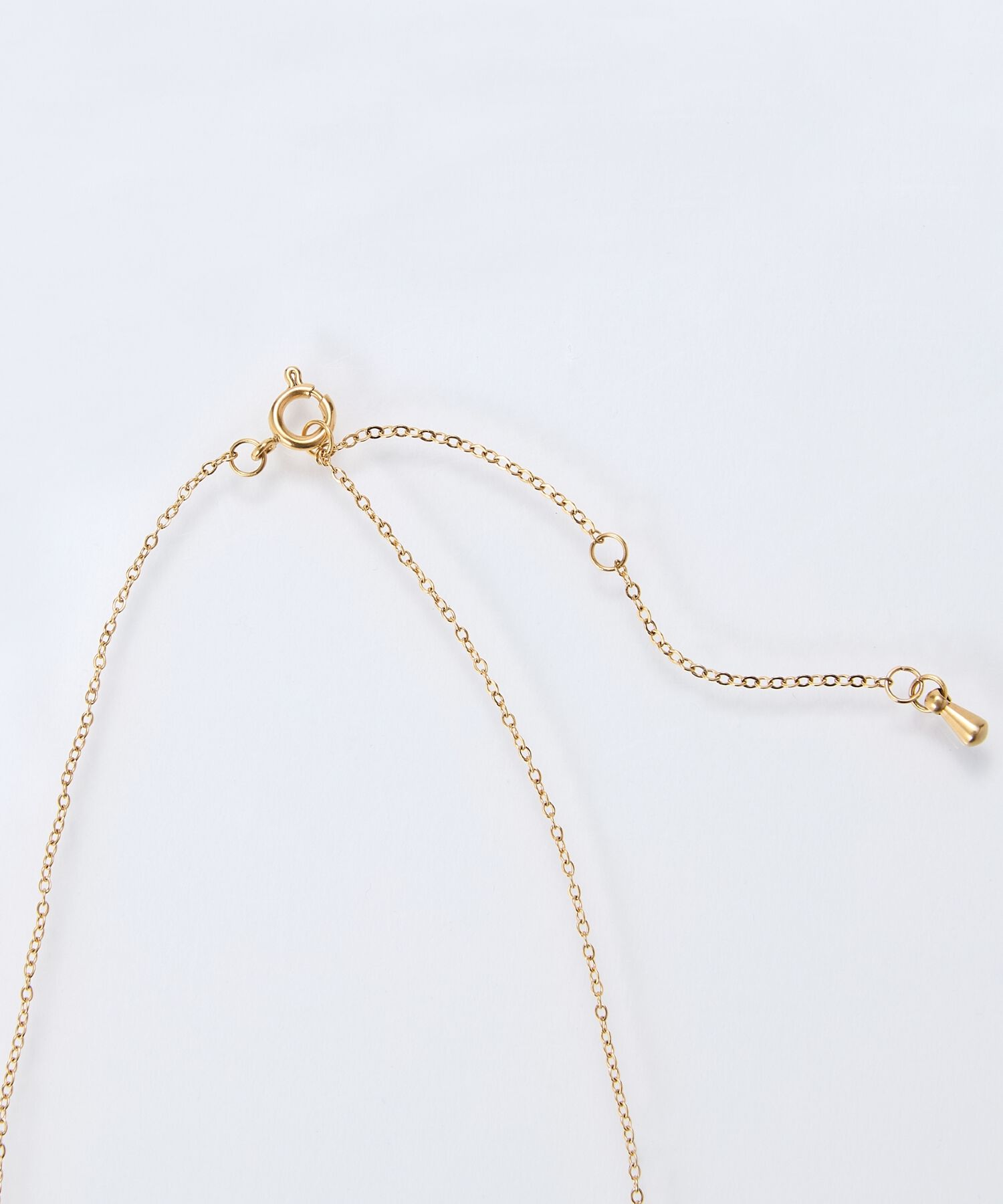 Phoebe「【金属アレルギー対応】サニージェムラインアーチネックレス/天然石/サージカルステンレス」|ネックレス|