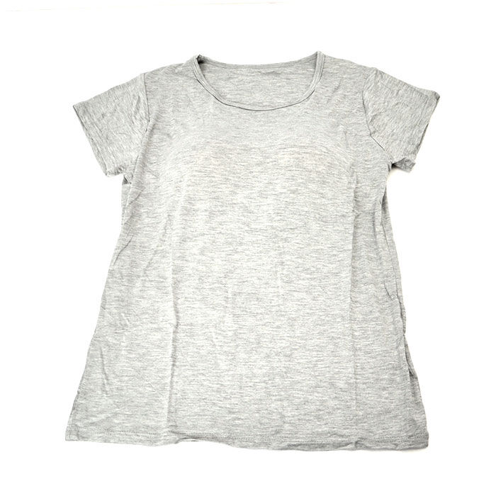 BACKYARD FAMILY「半袖 Tシャツ レディース カップ付 通販 tシャツ カットソー パッド付き ヨガ パジャマ」|Tシャツ・カットソー|