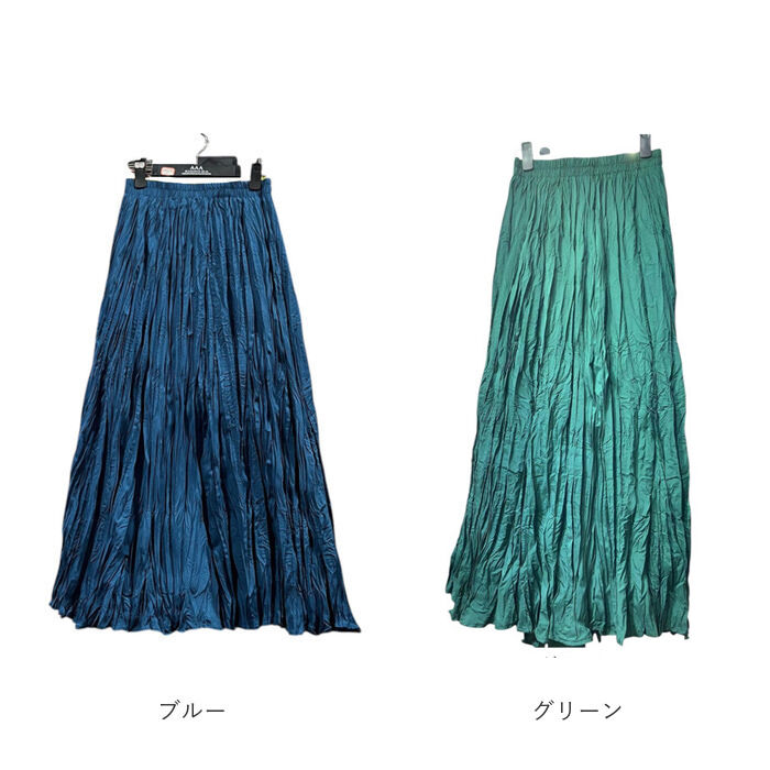BACKYARD FAMILY「プリーツスカート ロングスカート 通販 フレアスカート スカート ロング ゴム おしゃれ オシャレ」|スカート|