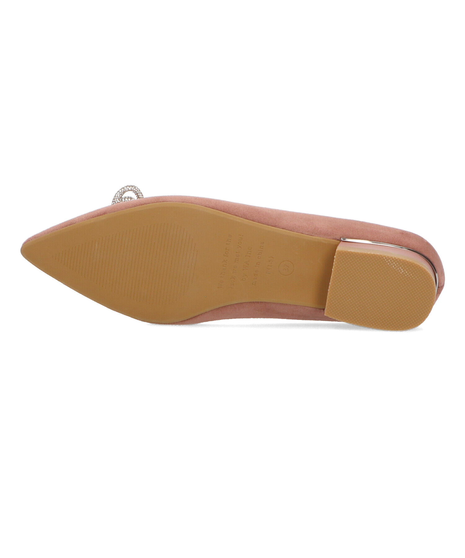ORiental TRaffic「【トレンド】ビジューリボンフラットパンプス/41310 人気 トレンド パンプス 売れてる 上品」|パンプス|