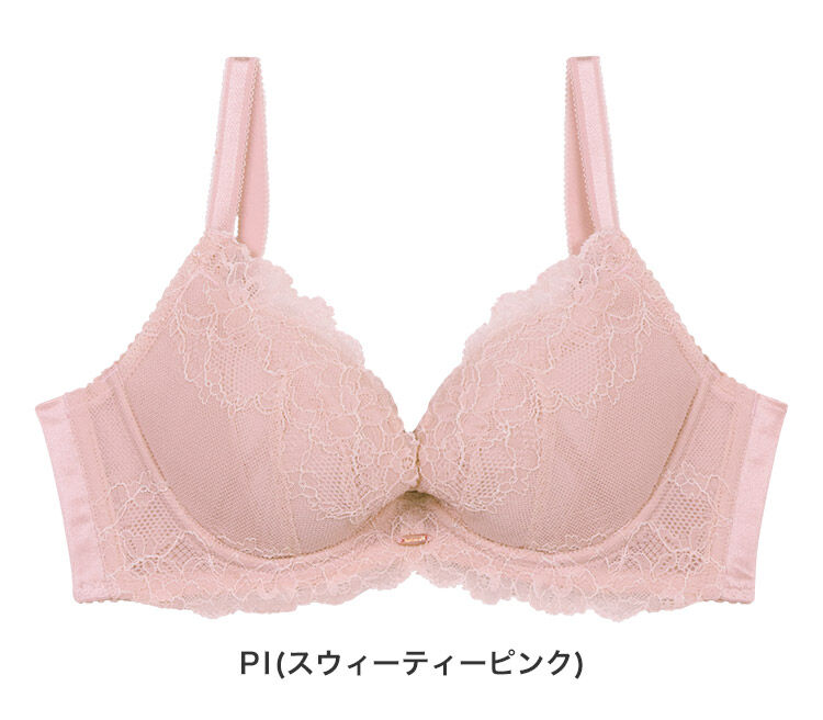 intesucre「アンテシュクレ ナイス谷間 立体感プラス ブラジャー単品 脇高ブラ GHIIカップ IBT362」|インナー|
