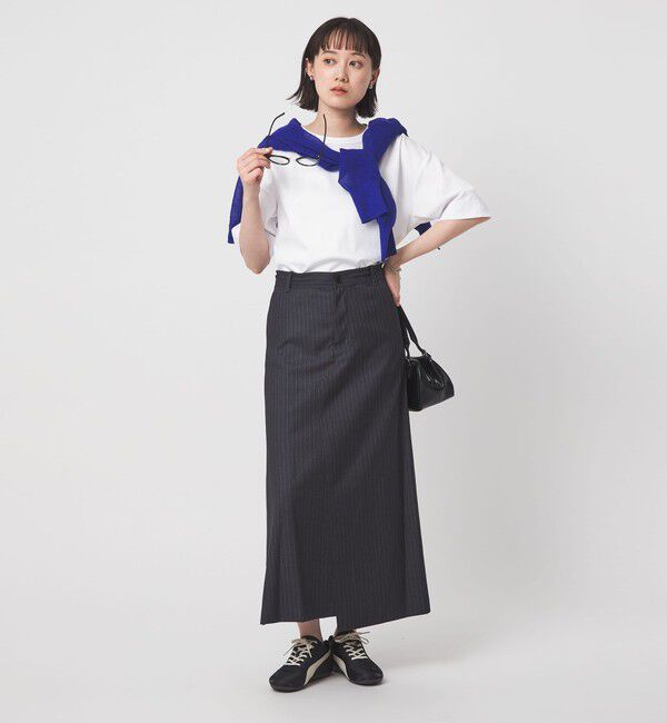 UNITED ARROWS green label relaxing「クロップド ポンチ Tシャツ」|Tシャツ・カットソー|