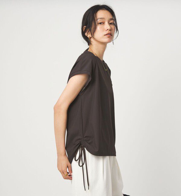 UNITED ARROWS green label relaxing「サイド ドロスト ノースリーブ カットソー」|Tシャツ・カットソー|